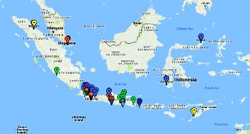 Locations and Maps (Google Map) Parallel Course Program Nomor